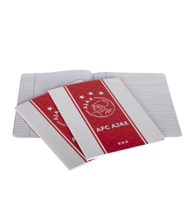 Ajax schrift A5 lijn 3-pack