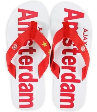 Ajax Slippers Rood/Wit