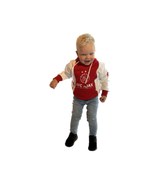 Ajax Kids Hoody Rood Wit Logo