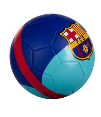 FC Barcelona Voetbal blue/turquoisemet logo’s size 5