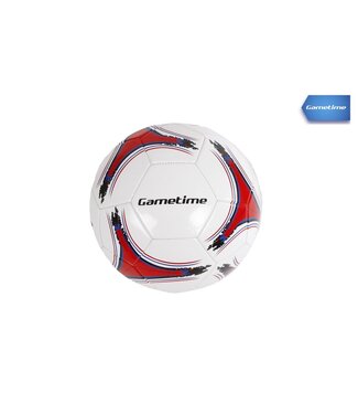 Voetbal synthetisch leer wit maat 5 260-280g Gametime