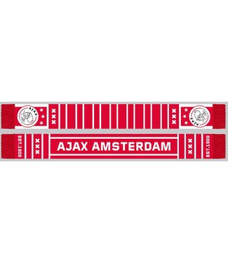 Ajax Sjaal rood wit Strepen