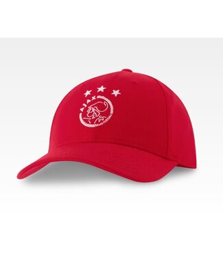 Ajax Cap rood met wit Ajax logo Volwassenen