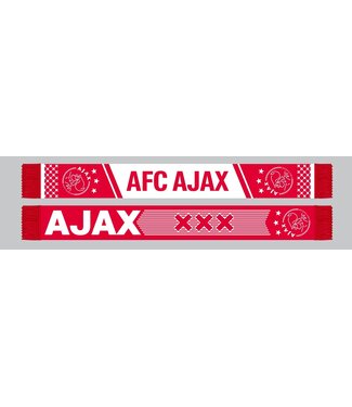 Ajax Sjaal Wit Rood Wit XXX