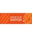 Gevelbanner ’proud to be dutch’ (74 x 220cm)