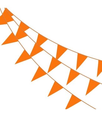Vlaggenlijn PE oranje (50m)