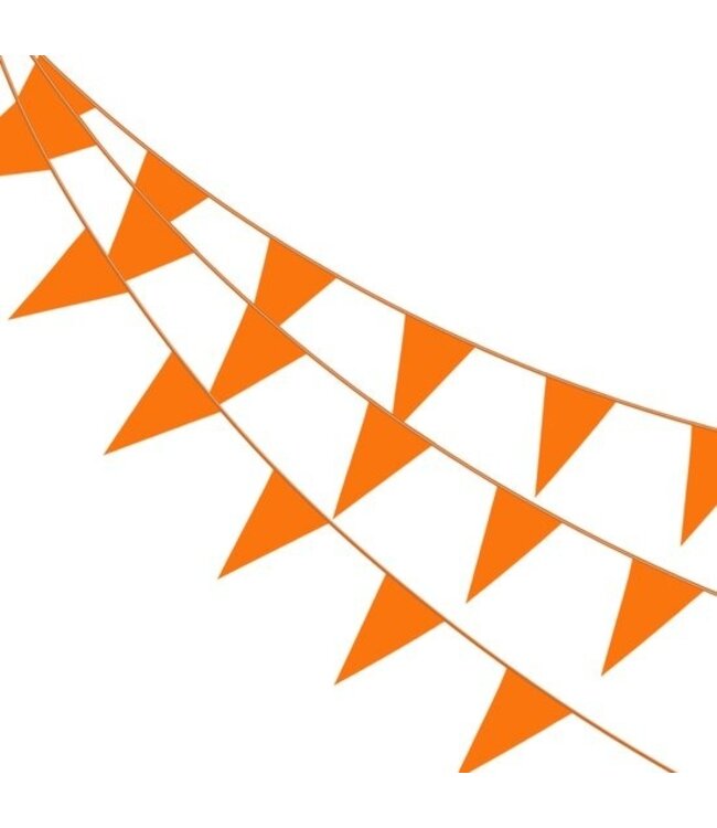 Vlaggenlijn PE oranje (50m)