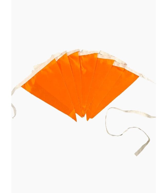 Vlaggenlijn PE oranje (50m)