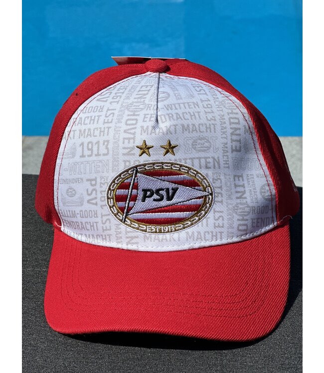 PSV Cap All Over Rood Wit SR