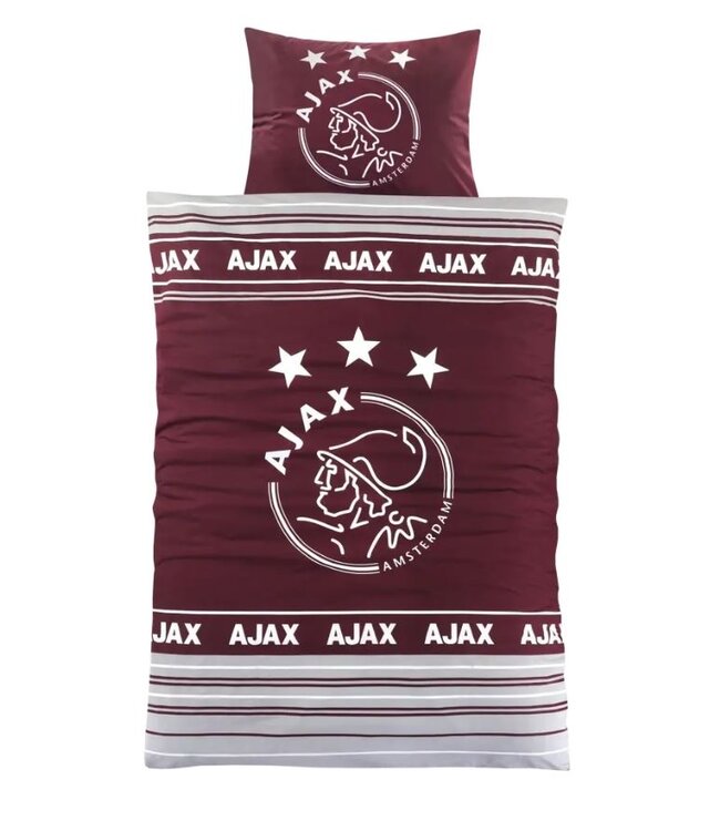 Ajax Dekbed - Dekbedovertrek 3rd 2024-2025 - Bordeaux grijs -