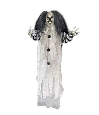 Geanimeerde hangende clown (110cm) - Halloween -