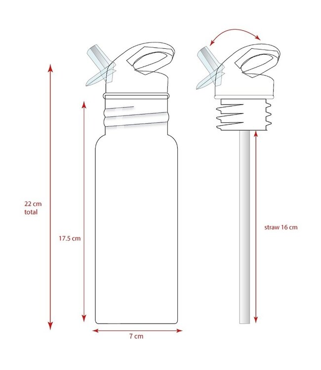 Unicorn Drinkfles 500ML - Unicorn Waterfles -