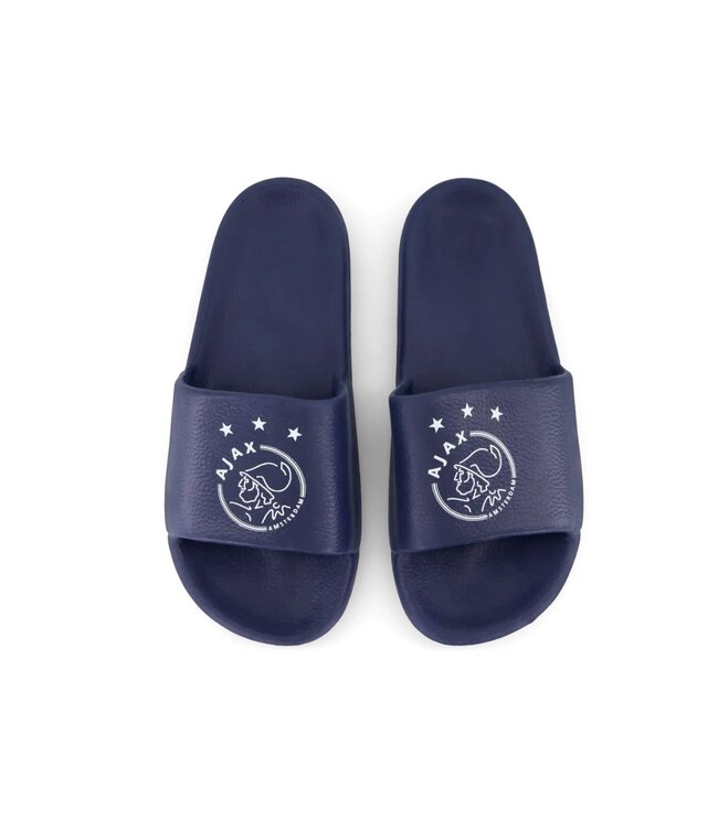 Ajax Slippers Blauw logo