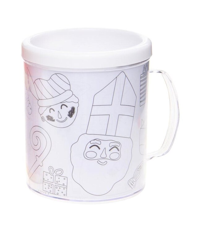 Sinterklaas Mok- Kleur je eigen Mok Sinterklaas
