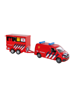 Brandweer met aanhanger