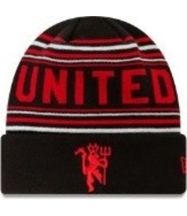 Manchester United Stripe Cuff Beanie