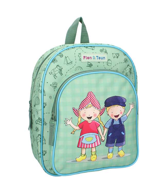 Fien & Teun Rugzak  Dierenvriendjes Blauw