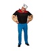 Popey kostumm Maat M/L - Carnaval - gespierde Matroos -