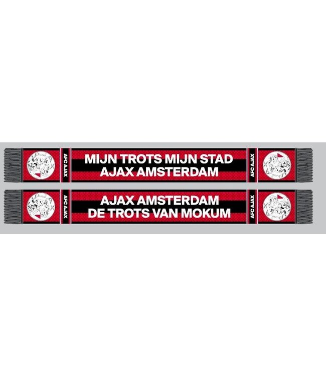 Ajax Sjaal Rood Zwart Mijn Trots oud logo