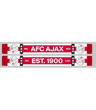 Ajax Sjaal Rood Wit AFC Ajax  Est 1900 oud logo