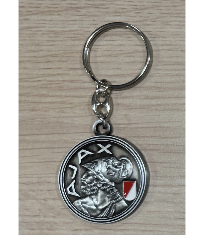 Ajax Sleutelhanger Rood Wit Oud Logo