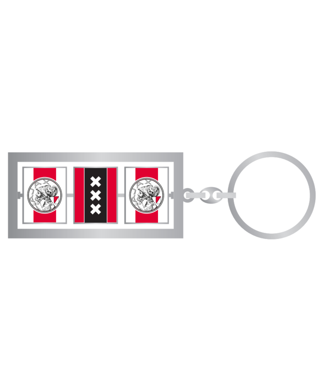 Ajax Sleutelhanger 3 Kubus Oud Logo