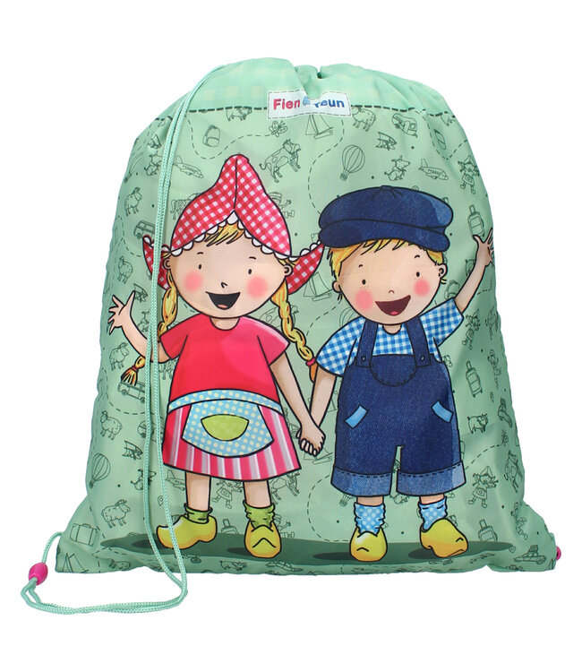 Fien & Teun Gymtas  Dierenvriendjes Roze