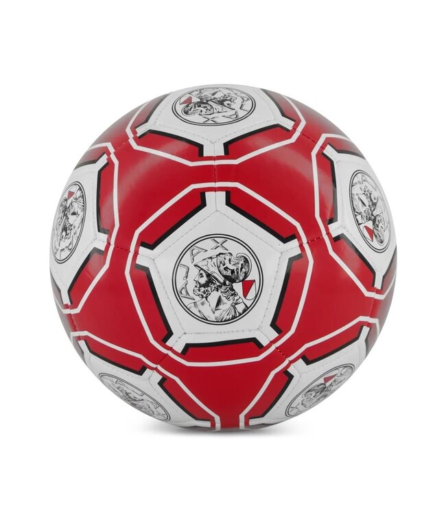 Ajax Voetbal Rood Wit Vlakken Oud Logo Maat 5