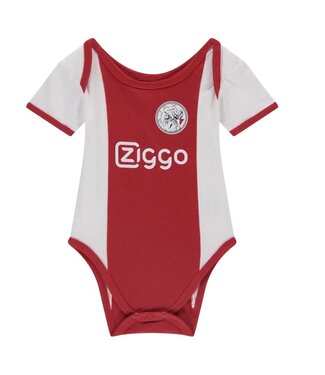 Ajax Baby Romper Oud Logo Wit Rood Wit