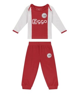 Ajax Baby Pyjama Oud Logo Wit Rood Wit