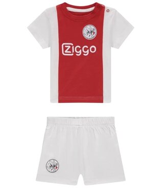 Ajax Baby Set Shirt & Short Oud Logo Wit Rood Wit