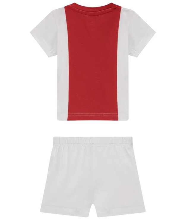 Ajax Baby Set Shirt & Short Oud Logo Wit Rood Wit