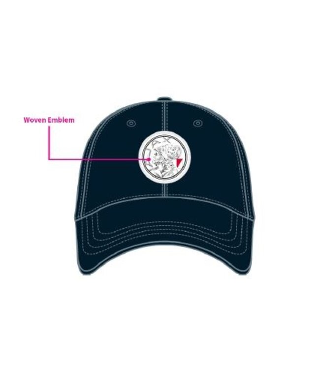 Ajax Cap Blauw Oud Logo Junior