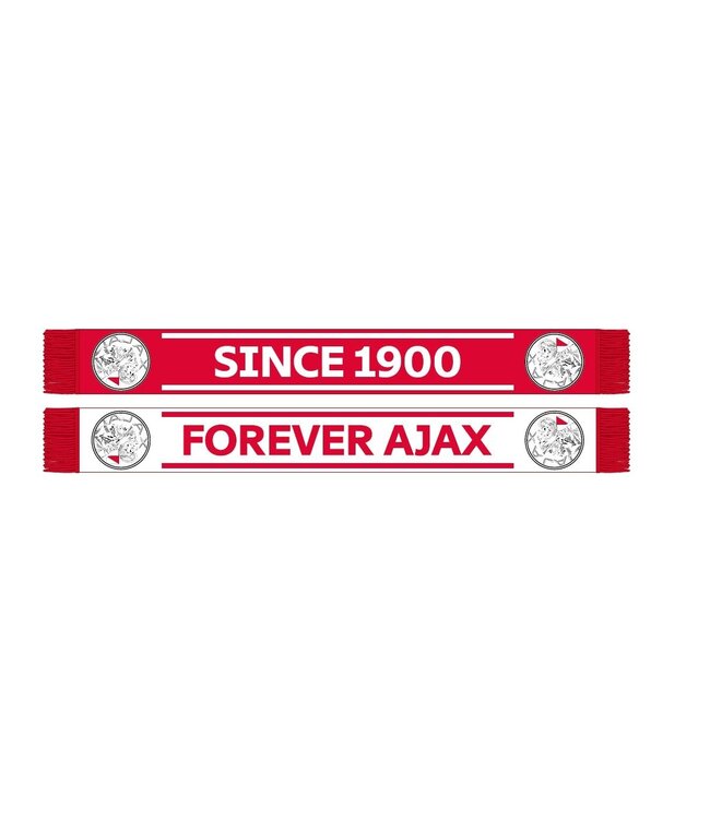 Ajax Sjaal wit rood Forever Ajax OL