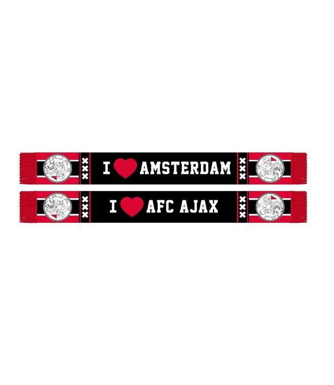 Ajax Sjaal rood zwart I love AFC Ajax OL