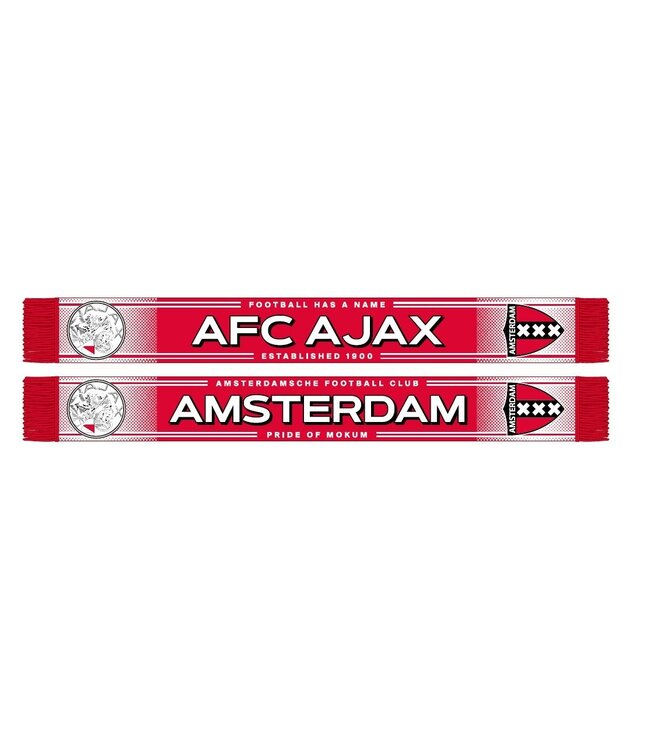 Ajax Sjaal rood Football has a name OL