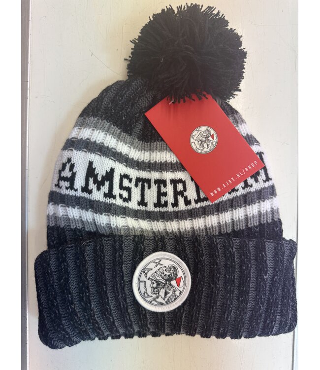 Ajax Muts zwart pompon Ajax Amsterdam oud logo