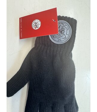 Ajax Handschoen zwart oud logo volw. S-M