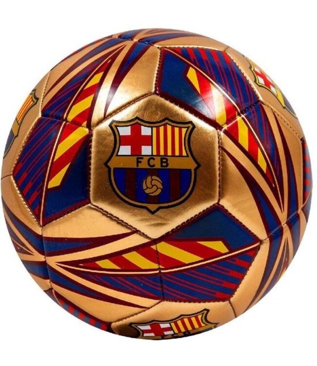 FC Barcelona Voetbal Pitch Goud size 5