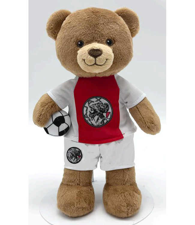 Ajax Beer pluche met bal 25cm oude logo