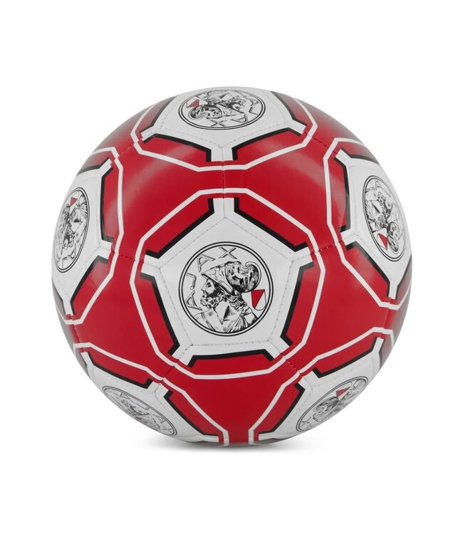 Ajax Voetbal Maat 2 Rood Wit Vlakken Oud Logo