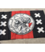 Ajax Vlag Amsterdam oud logo 150x225cm Zwart Rood