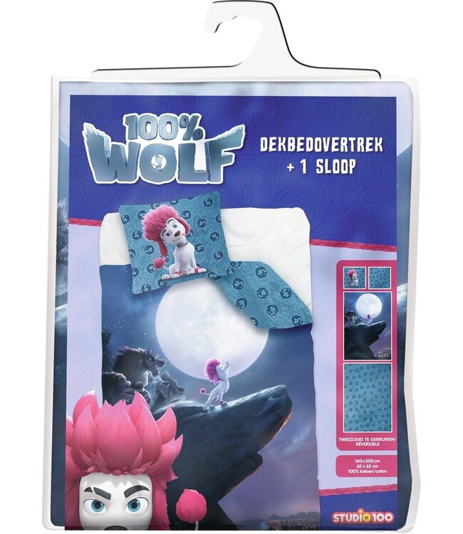 100% Wolf Dekbedovertrek (140x200cm)