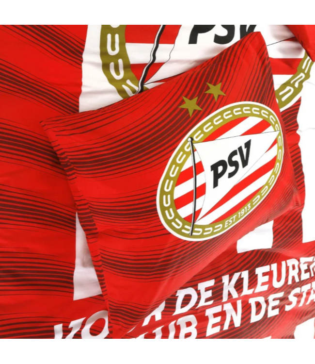 PSV Dekbed Rood wit Thuis 140x200 cm - PSV Slaapkamer