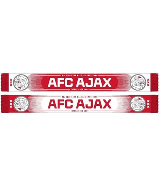 Ajax Sjaal Wit Rood Wij Zijn Ajax