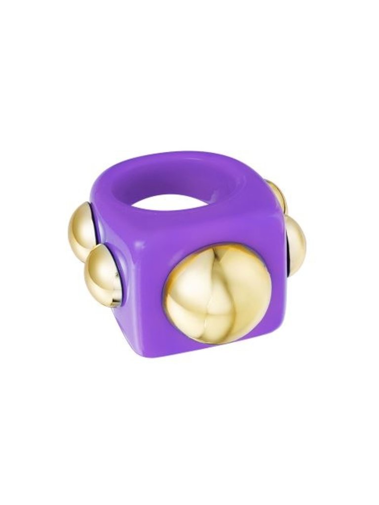Deems "Lilo" Chunky Ring - Purple