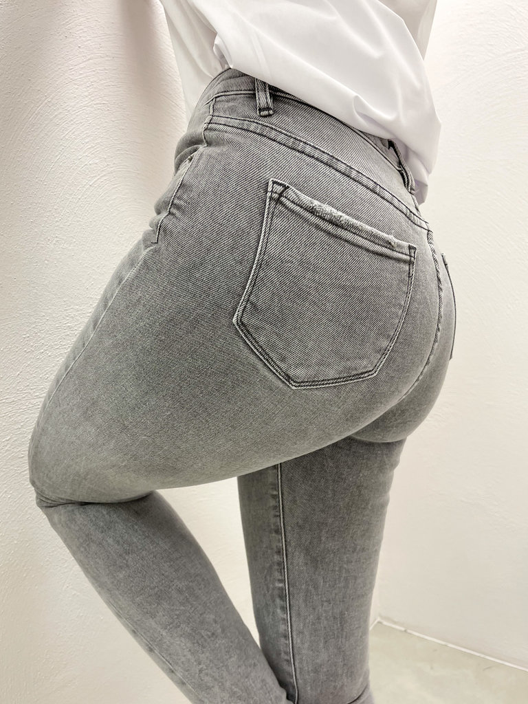 Deems "Jane" Highwaist Jeans Skinny - Grey