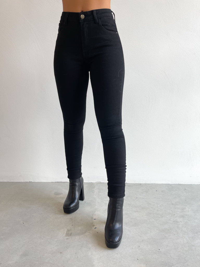 Deems Highwaist Skinny Jeans - Basic Black
