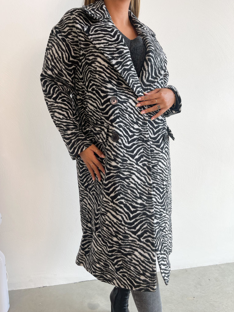 Deems "Hallie" Zebra Coat