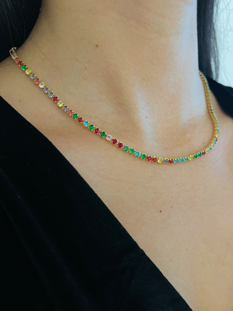 Deems "Deana" Rhinestones Chain - Multicolour